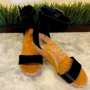 Ugg Zoe Tassel Open Toe Wedge Sandals